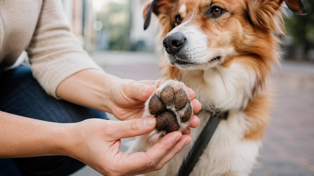Coussinets secs et craquelés chez le chien : ce qui les abîme vraiment au quotidien