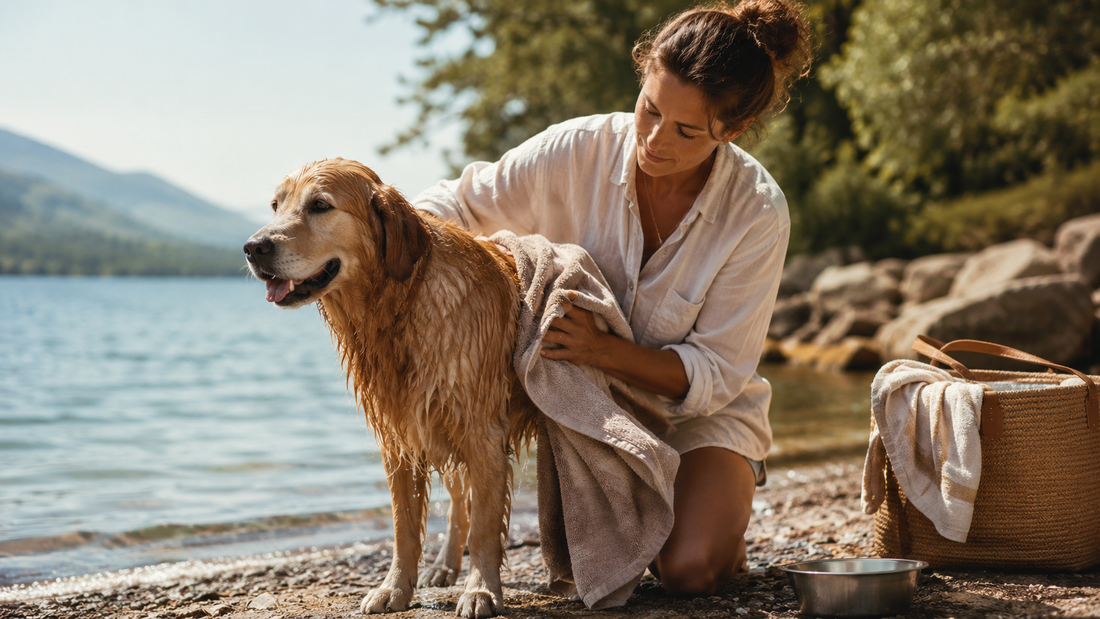 Chien qui se baigne en été : faut-il le laver après ?