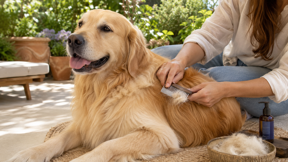 Mue et pelage en été : pourquoi le poil protège ton chien et comment l’entretenir