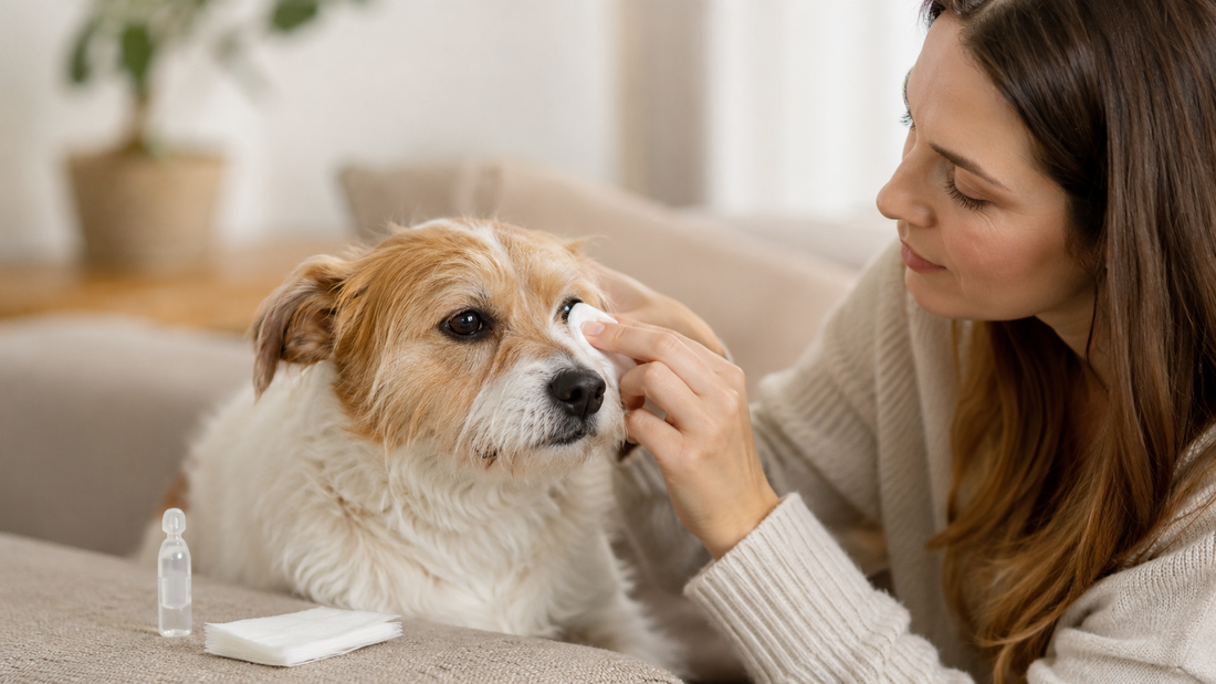 Comment nettoyer les yeux de son chien sans lui faire peur ?