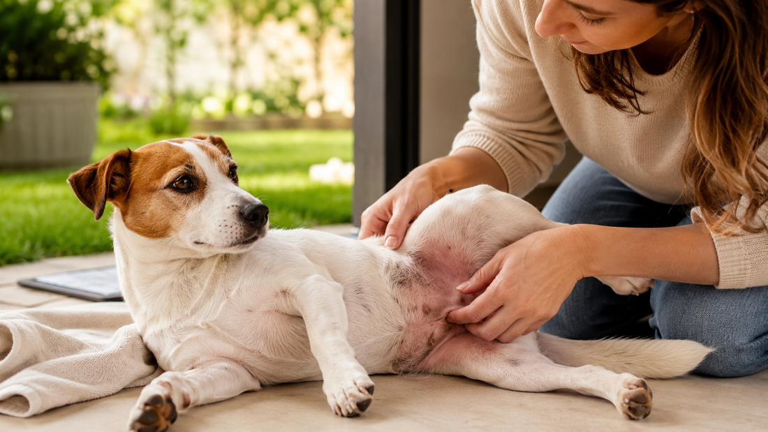 Peau rouge chez le chien après une balade dans l’herbe : faut-il nettoyer ou consulter ?