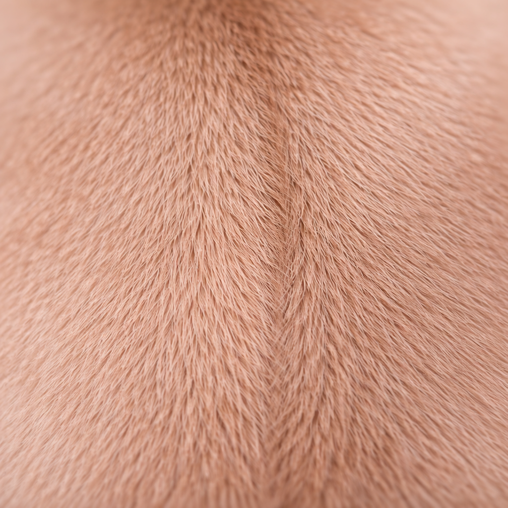poil ras chiot propre uniforme sans particules, peau saine après utilisation shampoing dermatologique doux