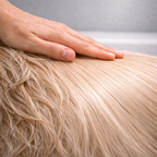 Shampoing chien poil long en action pendant le bain, lissage du pelage et réduction des nœuds avec AKHATO DermPoil Long
